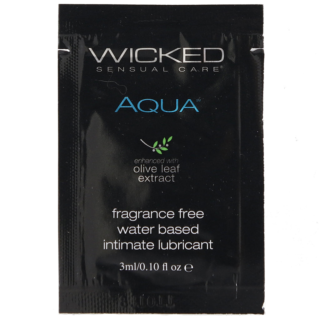 Aqua Fragrance Free Water Based Lube .10oz/3ml - Tophatter's Adult Products Lubes and Lotions > Water Based Sex Lubes - Tophatter Daily Deals
